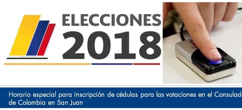 Horario especial para inscripción de cédulas para las votaciones en el Consulado  en San Juan 