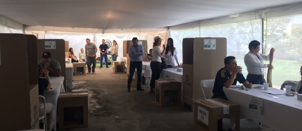 Con normalidad se realizan las elecciones de Presidente y Vicepresidente 2018 en el Puestos de votación en San Juan de Costa Rica